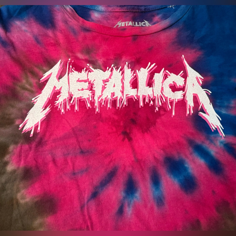 Metallica cropped tie-dye tee - Picture 2 of 5